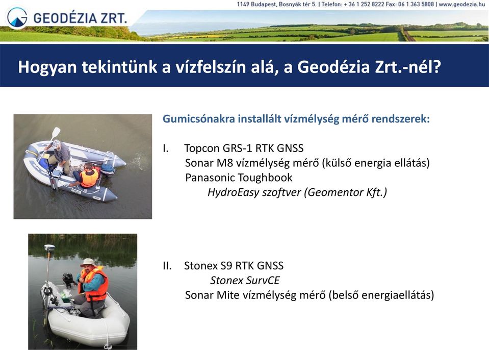 Topcon GRS-1 RTK GNSS Sonar M8 vízmélység mérő (külső energia ellátás) Panasonic