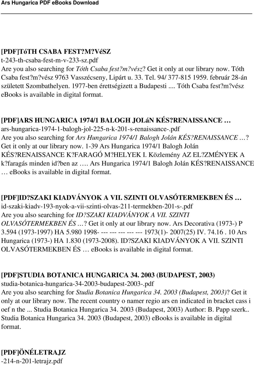 RENAISSANCE ars-hungarica-1974-1-balogh-jol-225-n-k-201-s-renaissance-.pdf Are you also searching for Ars Hungarica 1974/1 Balogh Jolán KÉS?RENAISSANCE? Get it only at our library now.