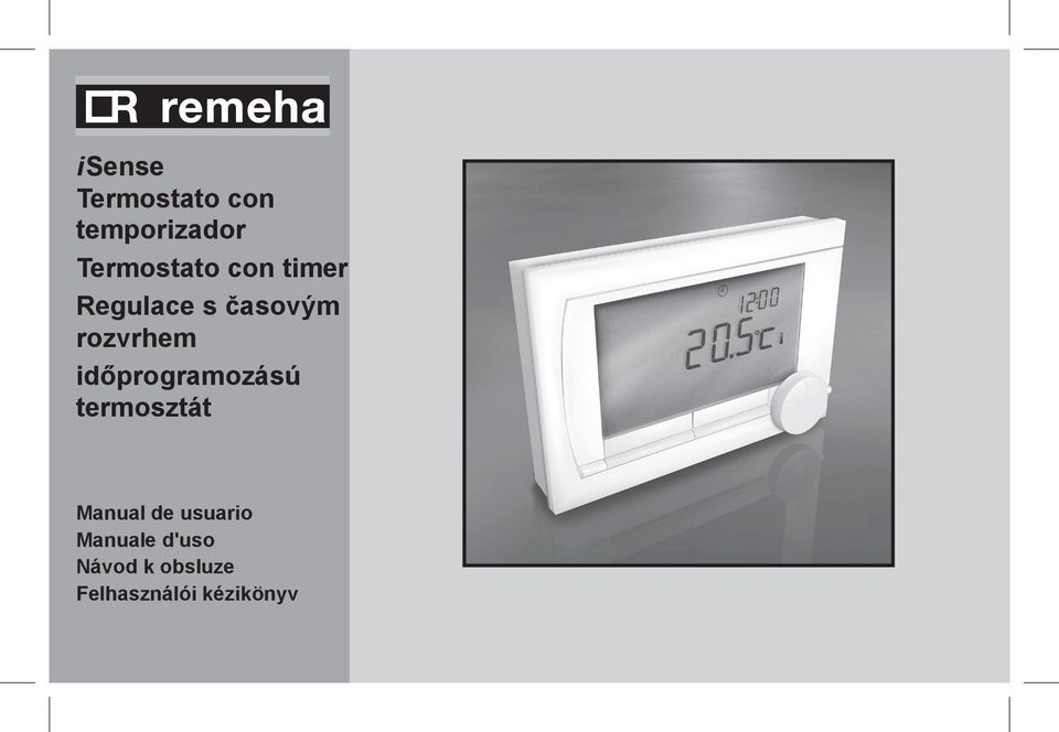 időprogramozású termosztát ES Manual de