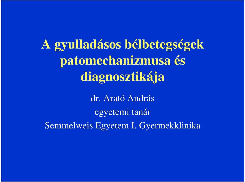 diagnosztikája dr.
