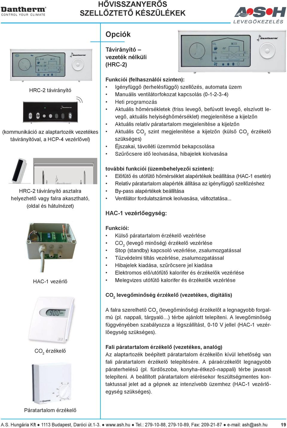 DANTHERM HCV-HCH. Hővisszanyerős szellőztető készülékek - PDF Ingyenes  letöltés