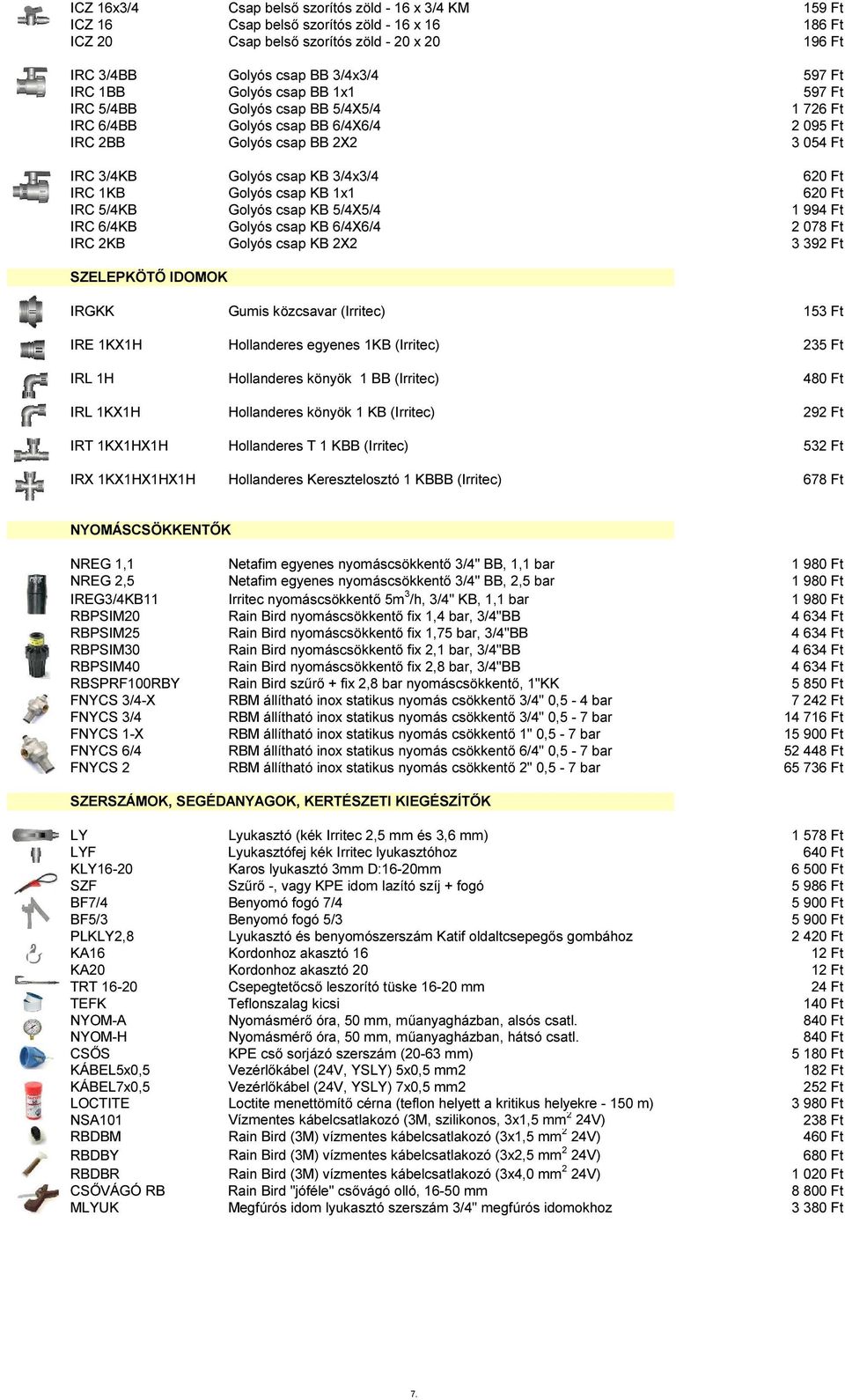 Golyós csap KB 1x1 62 IRC 5/4KB Golyós csap KB 5/4X5/4 1 994 Ft IRC 6/4KB Golyós csap KB 6/4X6/4 2 078 Ft IRC 2KB Golyós csap KB 2X2 3 392 Ft SZELEPKÖTŐ IDOMOK IRGKK Gumis közcsavar (Irritec) 153 Ft