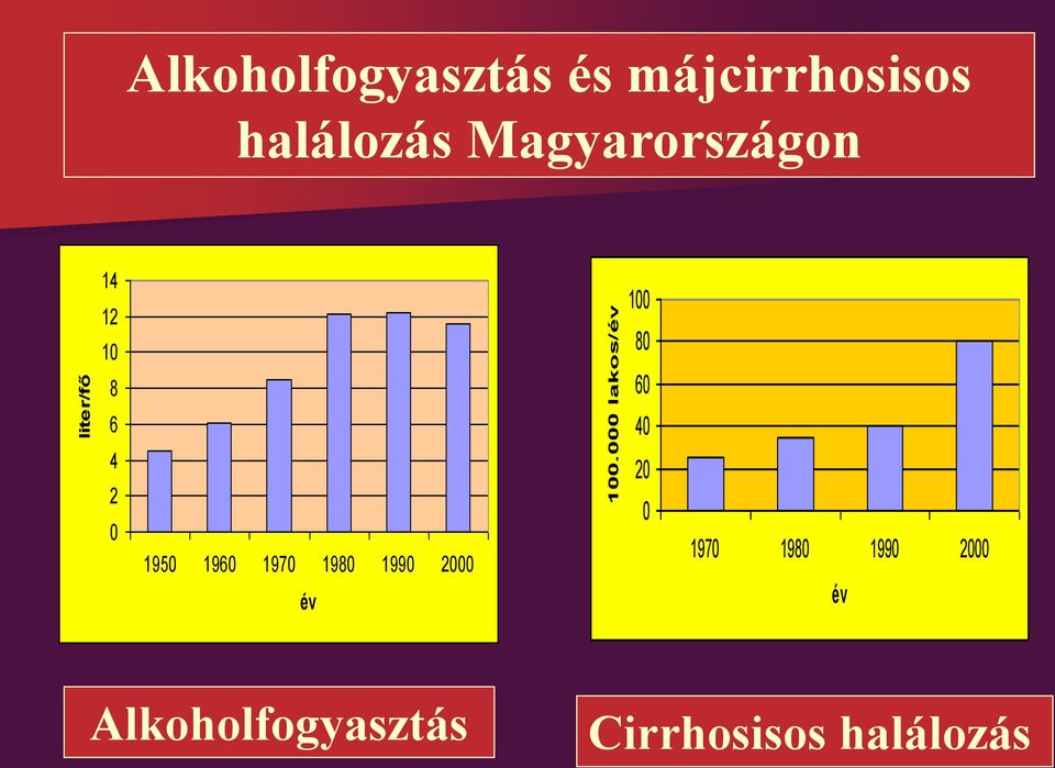 halálozás Magyarországon 14 12 10 8 100 80 60 6 4 2 0