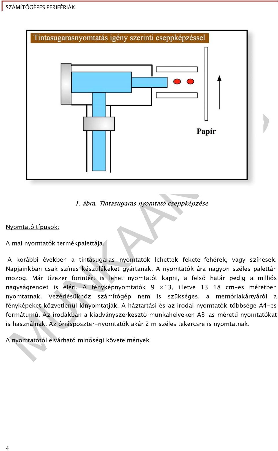 A fényképnyomtatók 9 13, illetve 13 18 cm-es méretben nyomtatnak. Vezérlésükhöz számítógép nem is szükséges, a memóriakártyáról a fényképeket közvetlenül kinyomtatják.