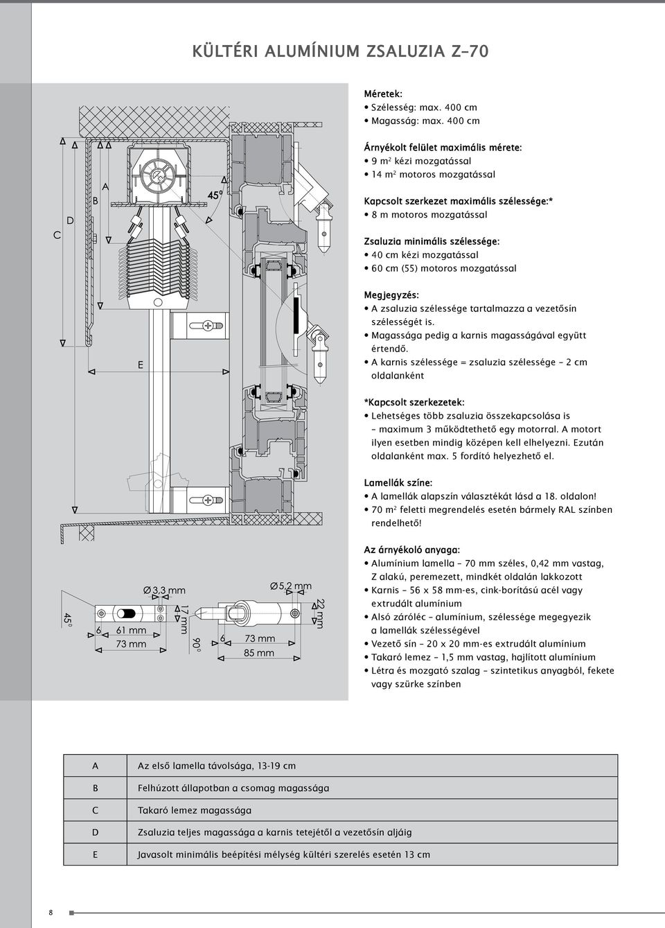 Kézikönyv AluMark kültéri alumínium zsaluziák - PDF Free Download