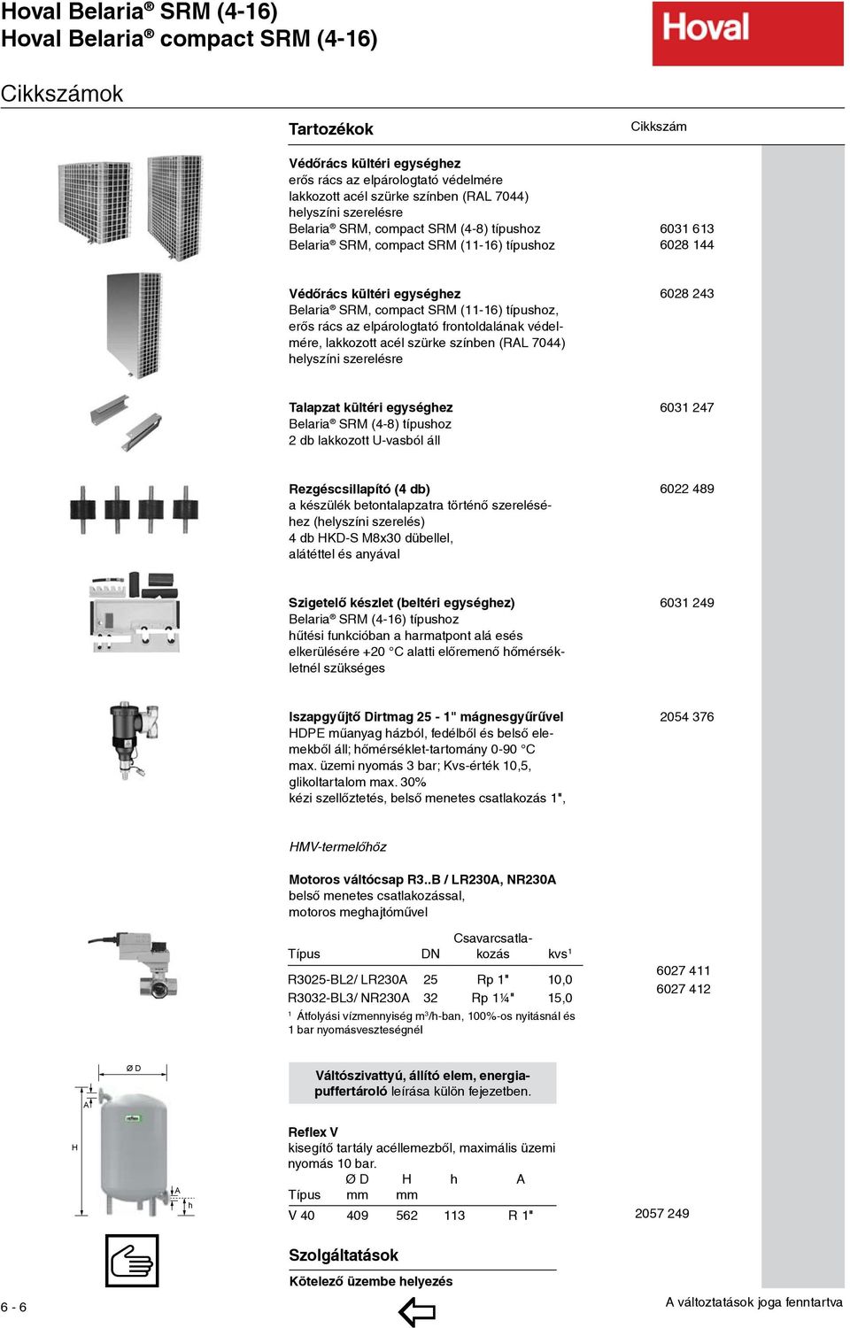 az elpárologtató frontoldalának védelmére, lakkozott acél szürke színben (RAL 7044) helyszíni szerelésre 6028 243 Talapzat kültéri egységhez Belaria SRM (4-8) típushoz 2 db lakkozott U-vasból áll