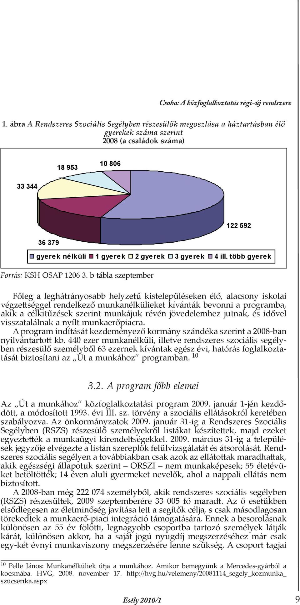 gyerek 4 ill. több gyerek Forrás: KSH OSAP 1206 3.