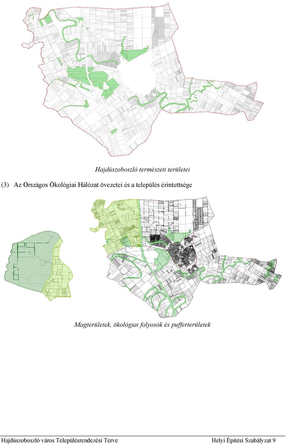 Magterületek, ökológiai folyosók és pufferterületek