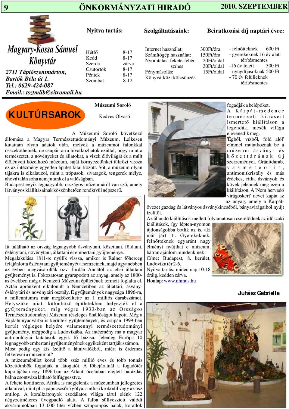 ÖNKORMÁNYZATÁNAK IDŐSZAKOS KIADVÁNYA - PDF Free Download