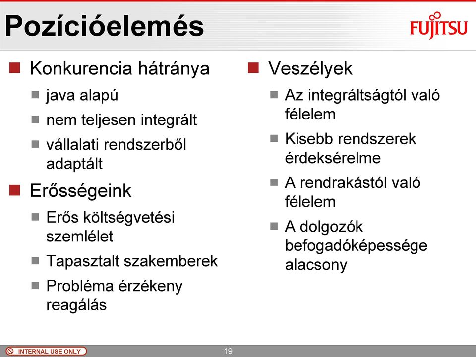 szakemberek Probléma érzékeny reagálás Veszélyek Az integráltságtól való félelem