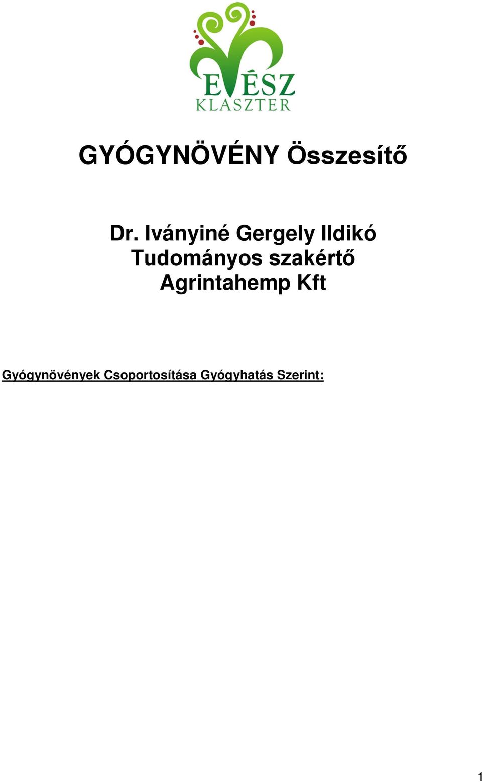 Tudományos szakért Agrintahemp
