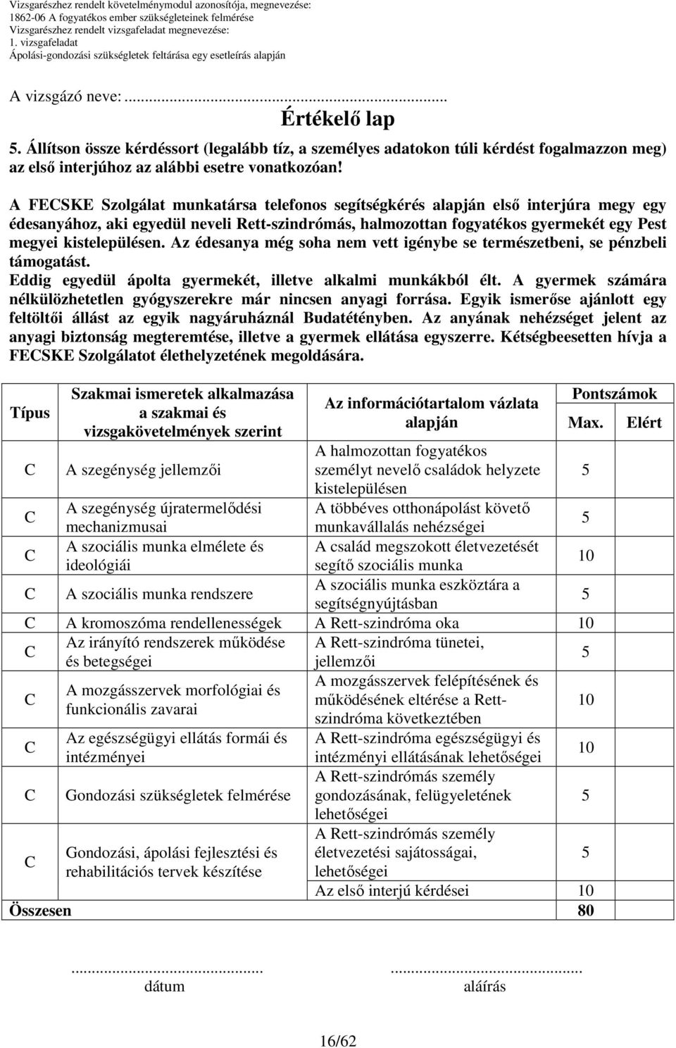 Az édesanya még soha nem vett igénybe se természetbeni, se pénzbeli támogatást. Eddig egyedül ápolta gyermekét, illetve alkalmi munkákból élt.