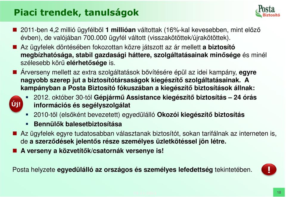 Árverseny mellett az extra szolgáltatások bővítésére épül az idei kampány, egyre nagyobb szerep jut a biztosítótársaságok kiegészítő szolgáltatásainak.