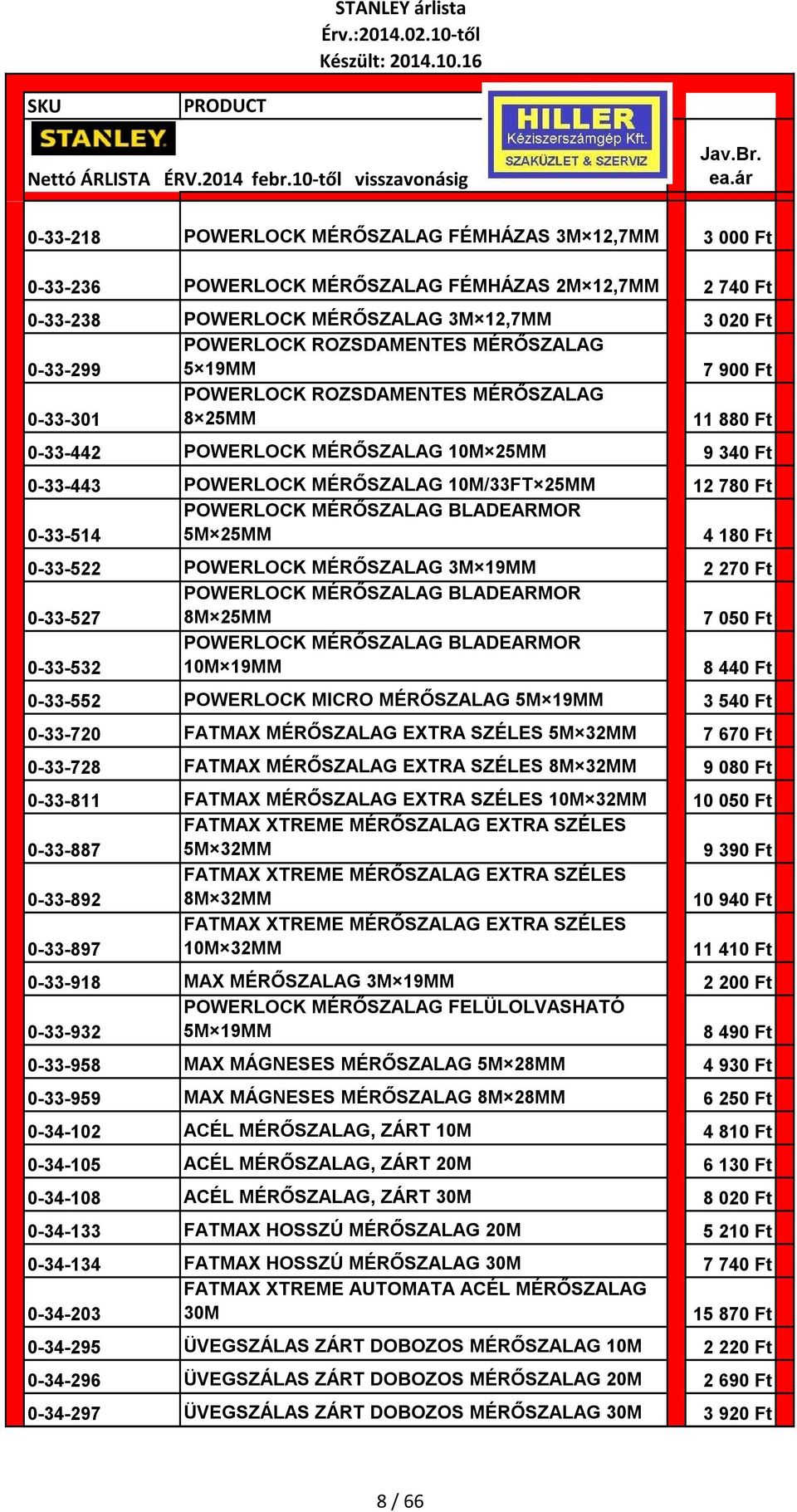 POWERLOCK MÉRŐSZALAG BLADEARMOR 5M 25MM 4 180 Ft 0-33-522 POWERLOCK MÉRŐSZALAG 3M 19MM 2 270 Ft 0-33-527 POWERLOCK MÉRŐSZALAG BLADEARMOR 8M 25MM 7 050 Ft 0-33-532 POWERLOCK MÉRŐSZALAG BLADEARMOR 10M