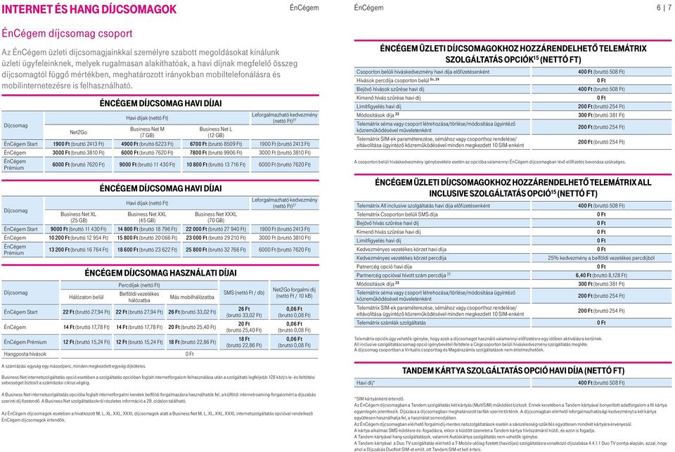 Tájékoztató a Telekom üzleti mobildíjcsomagjairól és informatikai  szolgáltatásairól - PDF Free Download