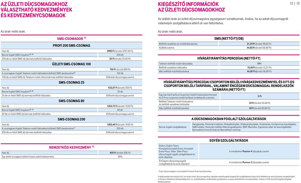 Tájékoztató a Telekom üzleti mobildíjcsomagjairól és informatikai  szolgáltatásairól - PDF Free Download