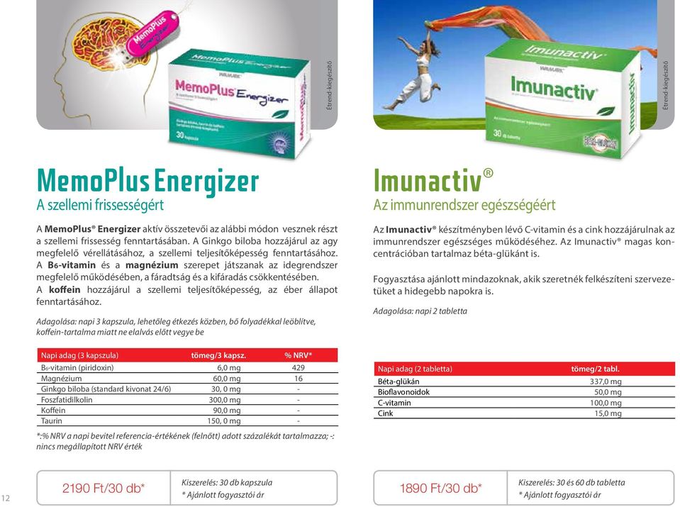 A B6-vitamin és a magnézium szerepet játszanak az idegrendszer megfelelő működésében, a fáradtság és a kifáradás csökkentésében.