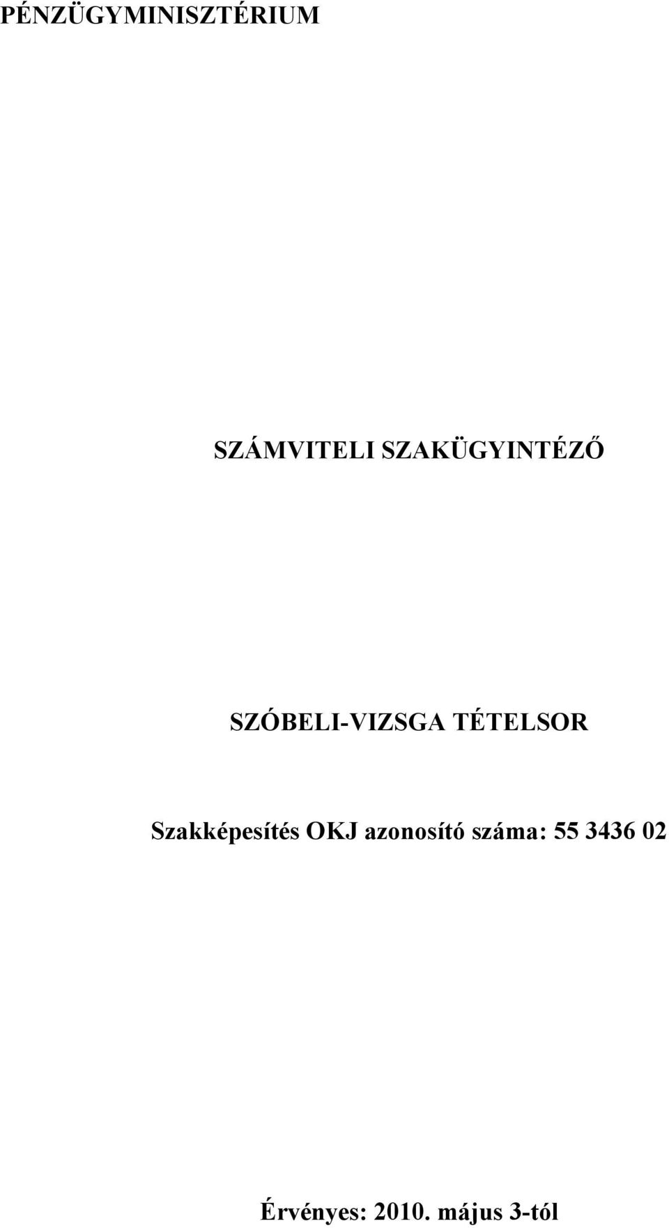 TÉTELSOR Szakképesítés OKJ