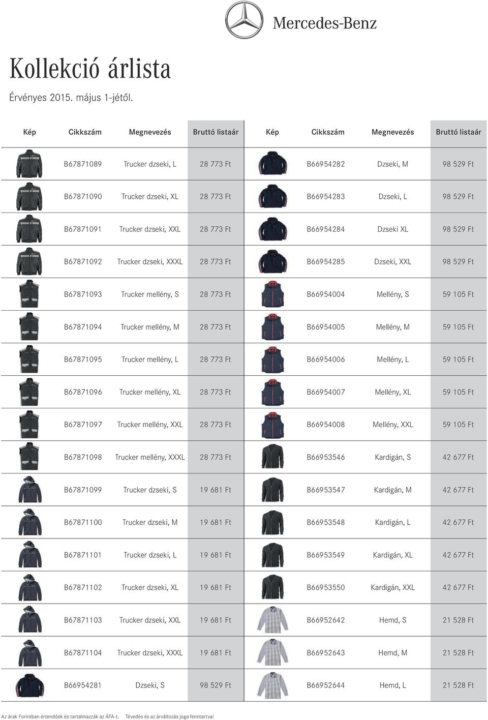Mellény, M 59 105 Ft B67871095 Trucker mellény, L 28 773 Ft B66954006 Mellény, L 59 105 Ft B67871096 Trucker mellény, XL 28 773 Ft B66954007 Mellény, XL 59 105 Ft B67871097 Trucker mellény, XXL 28