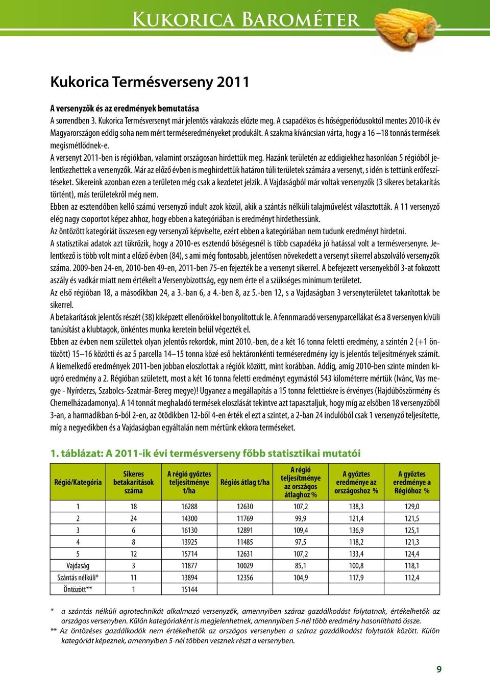 A versenyt 2011-ben is régiókban, valamint országosan hirdettük meg. Hazánk területén az eddigiekhez hasonlóan 5 régióból jelentkezhettek a versenyzők.