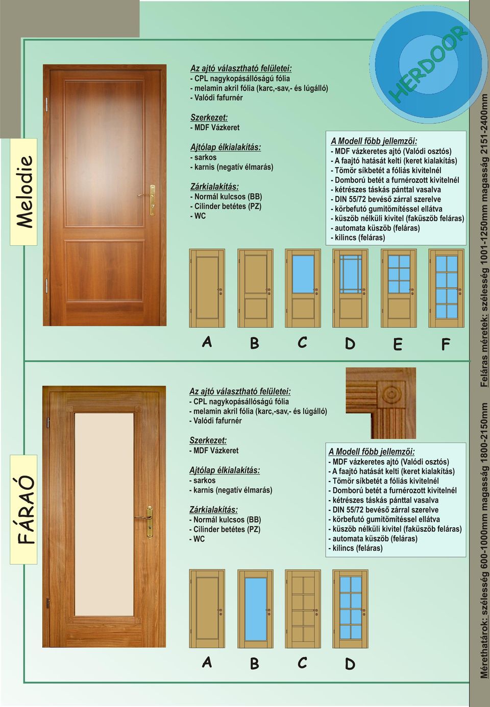 HERDOOR BELTÉRI AJTÓ KATALÓGUS - PDF Free Download