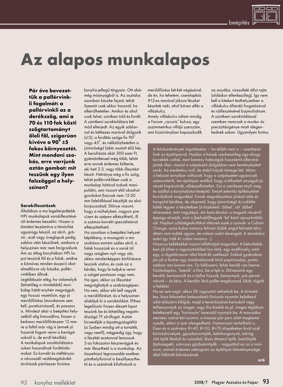 A Magyar Asztalos és Faipar melléklete. Tartalom - PDF Free Download