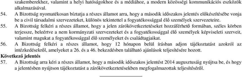 személyek szervezeteire. 55.