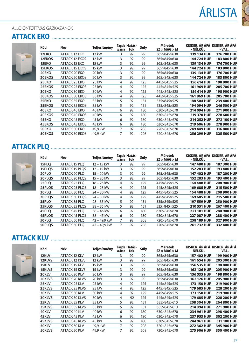 176 700 HUF 15EKOS ATTACK 15 EKOS 15 kw 3 92 99 365 845 630 144 724 HUF 183 800 HUF 20EKO ATTACK 20 EKO 20 kw 3 92 99 365 845 630 139 134 HUF 176 700 HUF 20EKOS ATTACK 20 EKOS 20 kw 3 92 99 365 845