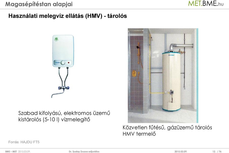 (5-10 l) vízmelegítő Közvetlen fűtésű,