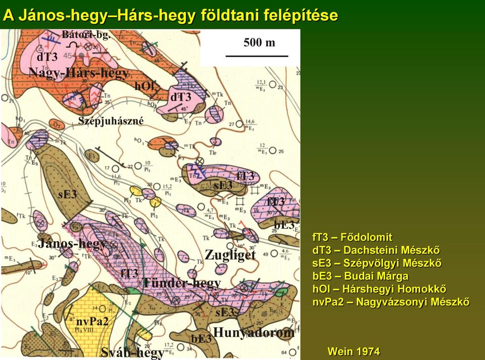 Szépvölgyi Mészkő be3 Budai Márga hol