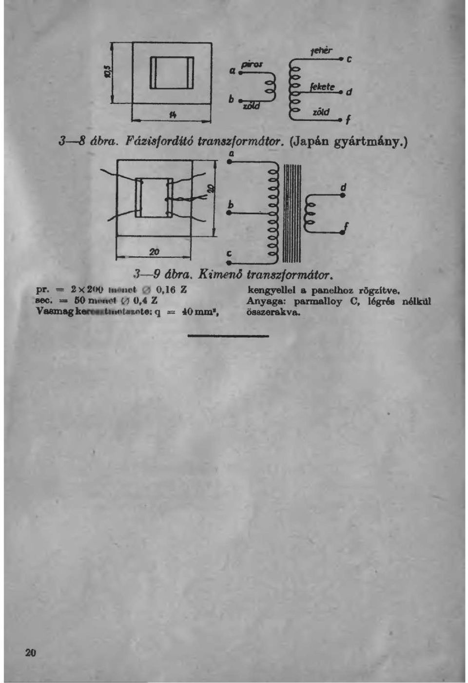 = 50 nnt't 0 O,f Z Vaemagkenut.anntnfte: q = <io mm,.1-9 ábra.