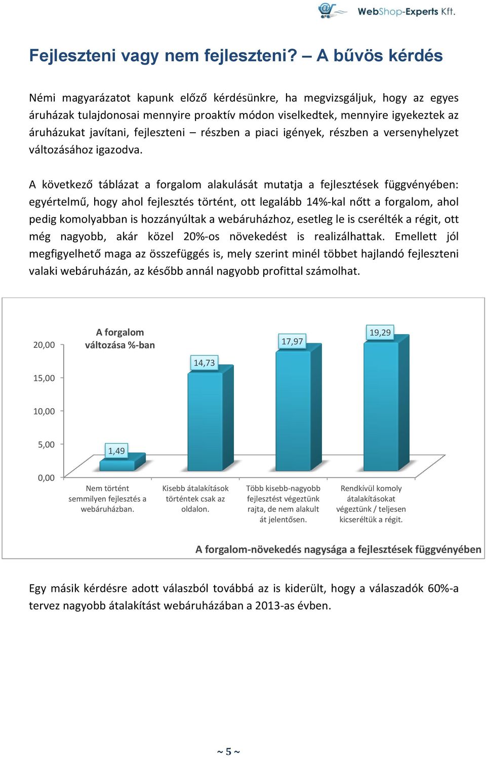 fejleszteni részben a piaci igények, részben a versenyhelyzet változásához igazodva.