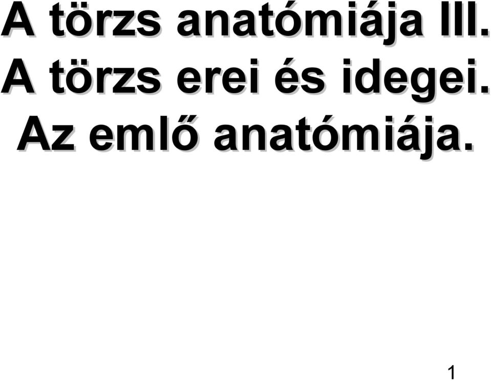 A törzs t erei és s