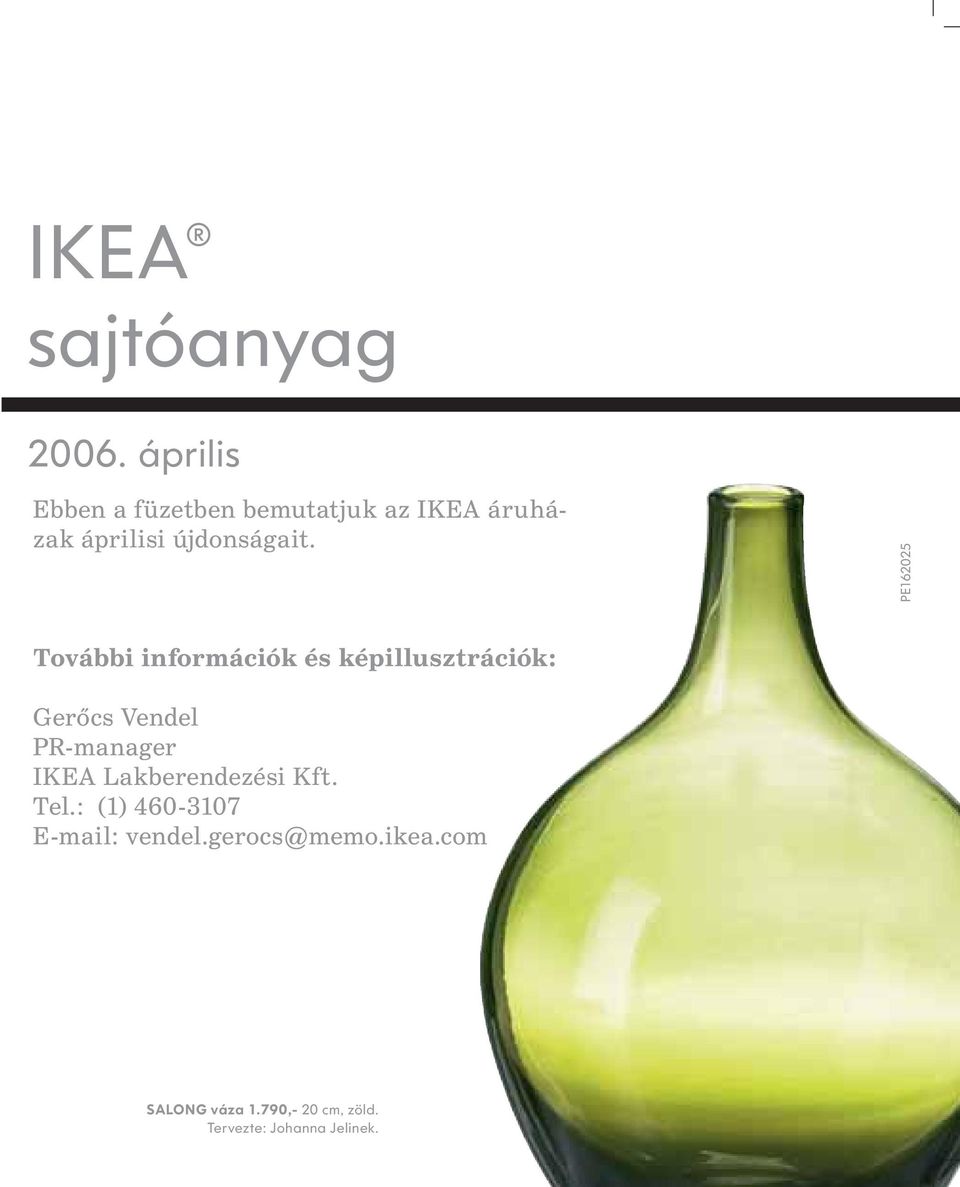 IKEA sajtóanyag április - PDF Ingyenes letöltés