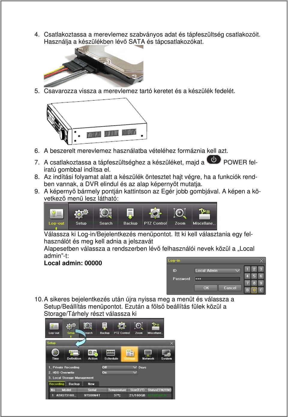 Felhasználói szintű kezelési leírás Rifatron HD1 sorozatú digitális video  rögzítőkhöz - PDF Ingyenes letöltés