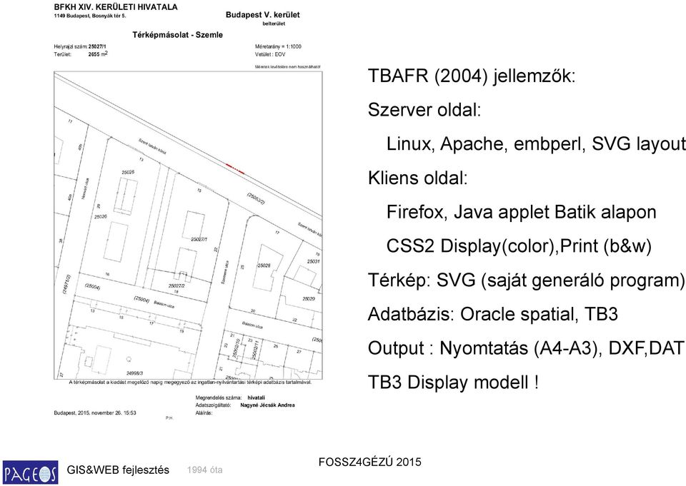 Display(color),Print (b&w) Térkép: SVG (saját generáló program)