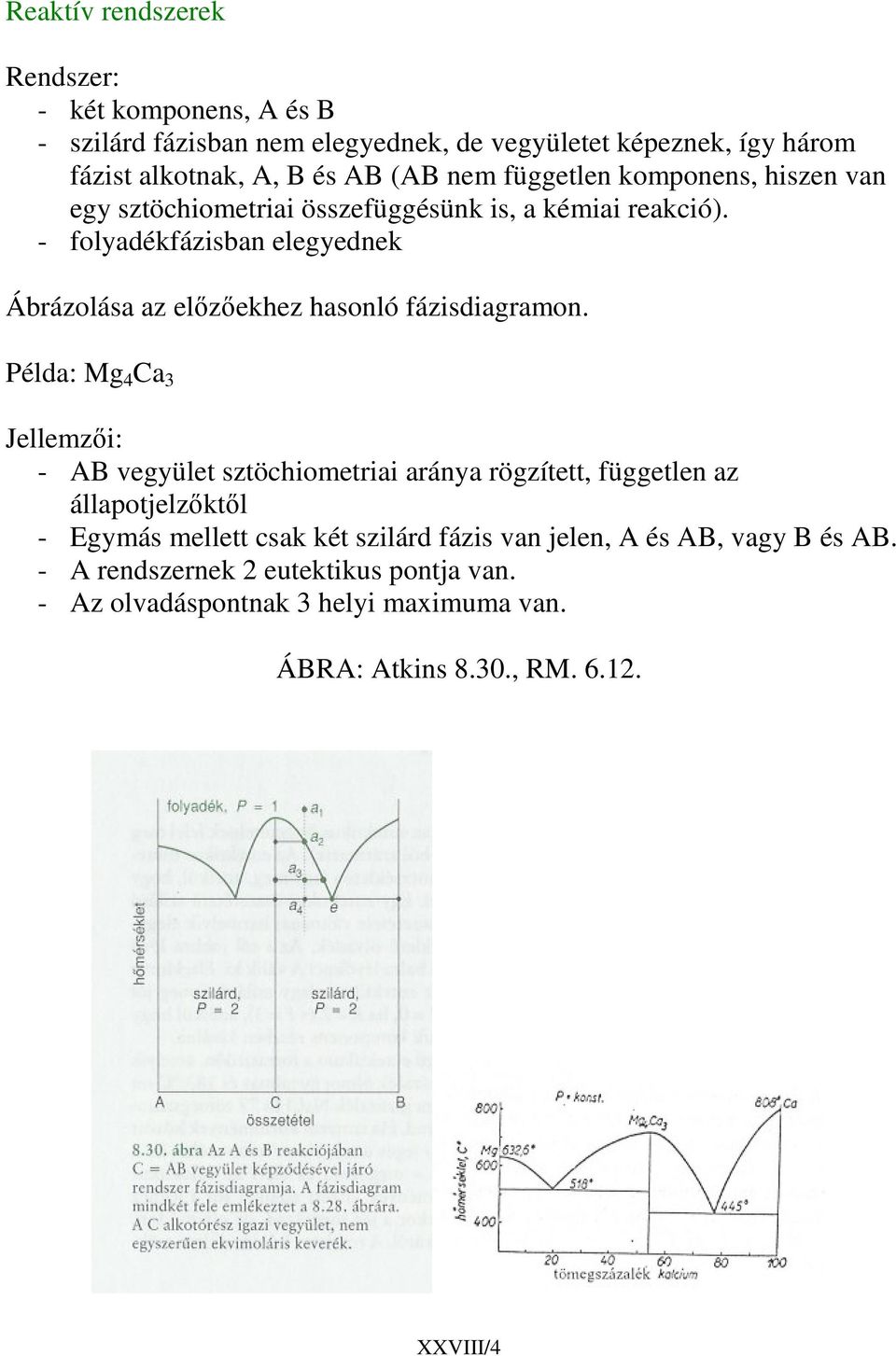 Fázisdiagram értelmezése