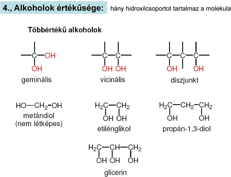 hidroxilcsoportot