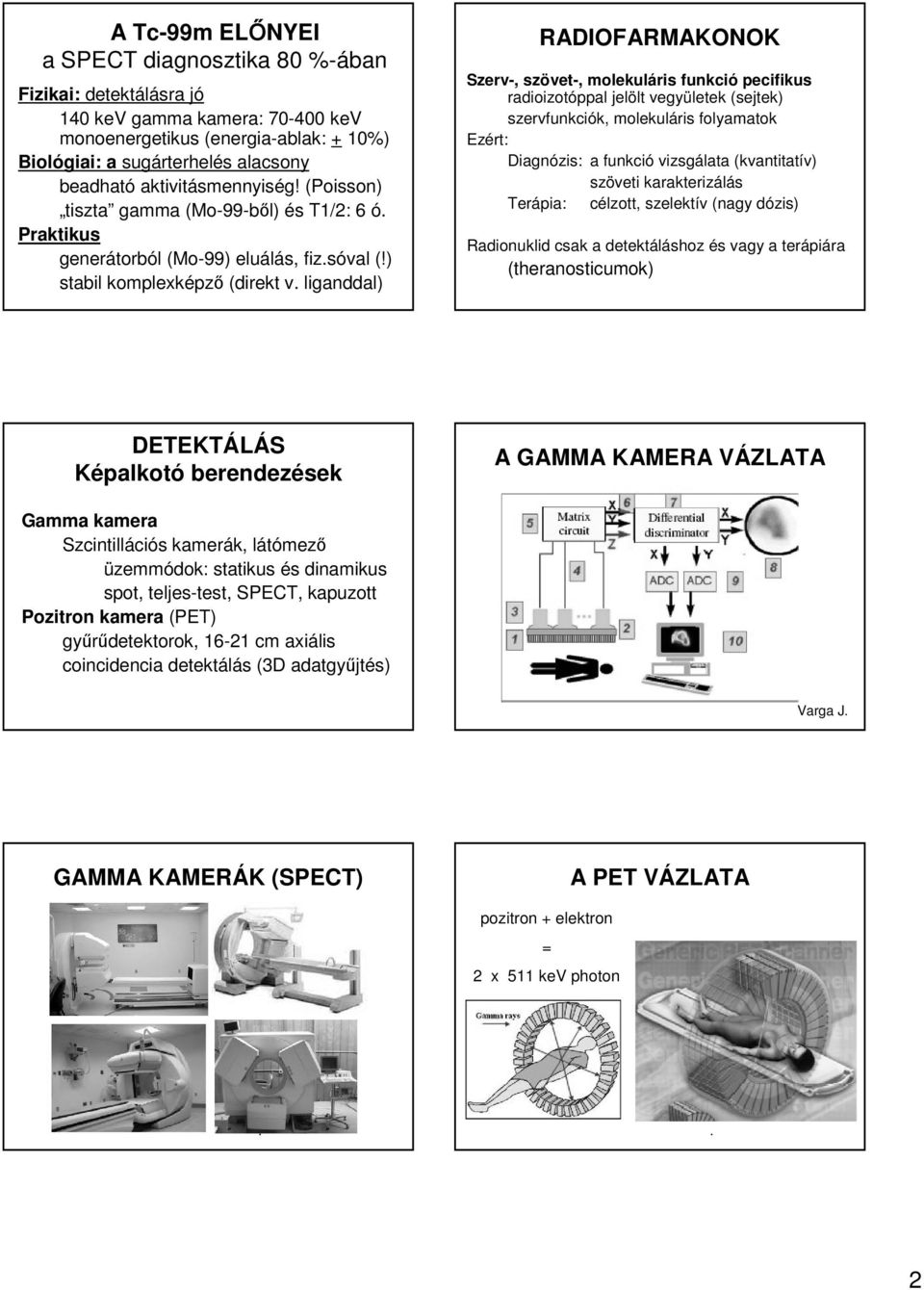 liganddal) RADIOFARMAKONOK Szerv-, szövet-, molekuláris funkció pecifikus radioizotóppal jelölt vegyületek (sejtek) szervfunkciók, molekuláris folyamatok Ezért: Diagnózis: a funkció vizsgálata