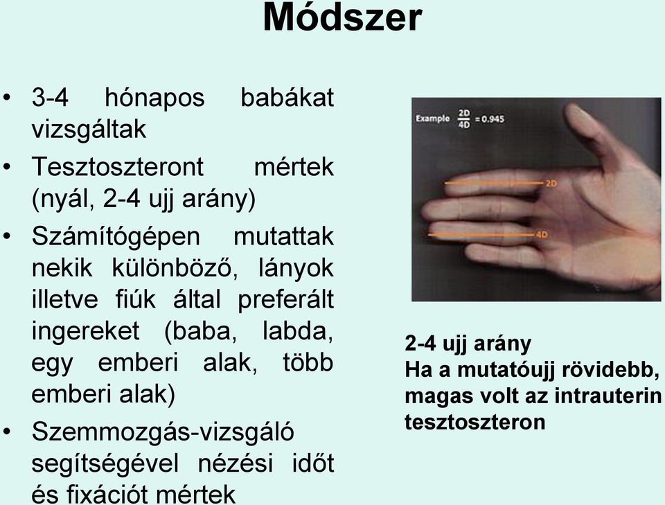 (baba, labda, egy emberi alak, több emberi alak) Szemmozgás-vizsgáló segítségével nézési