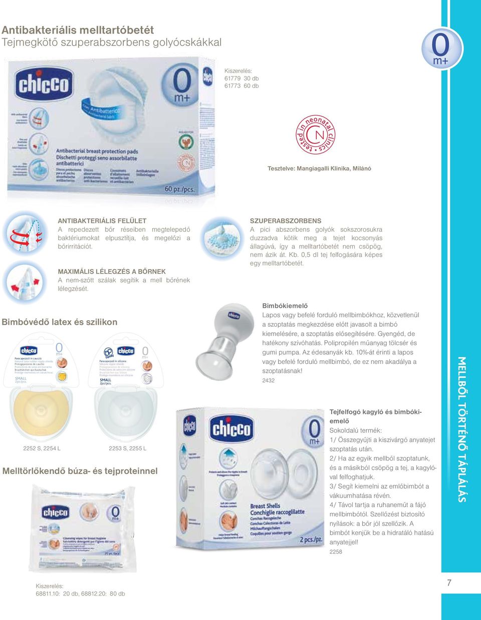 Paracapezzoli in silicone Silicone nipple shields Protegepezones de silicona Protectores de seios em silicone Brusthütchen aus Silikon ANTIBAKTERIÁLIS Protège-mamelons FELÜLET en silicone LARGE A