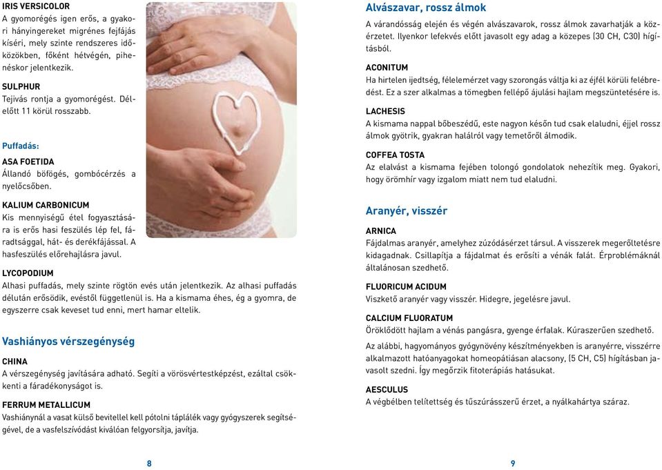 KALIUM CARBONICUM Kis mennyiségű étel fogyasztására is erős hasi feszülés lép fel, fáradtsággal, hát- és derékfájással. A hasfeszülés előrehajlásra javul.