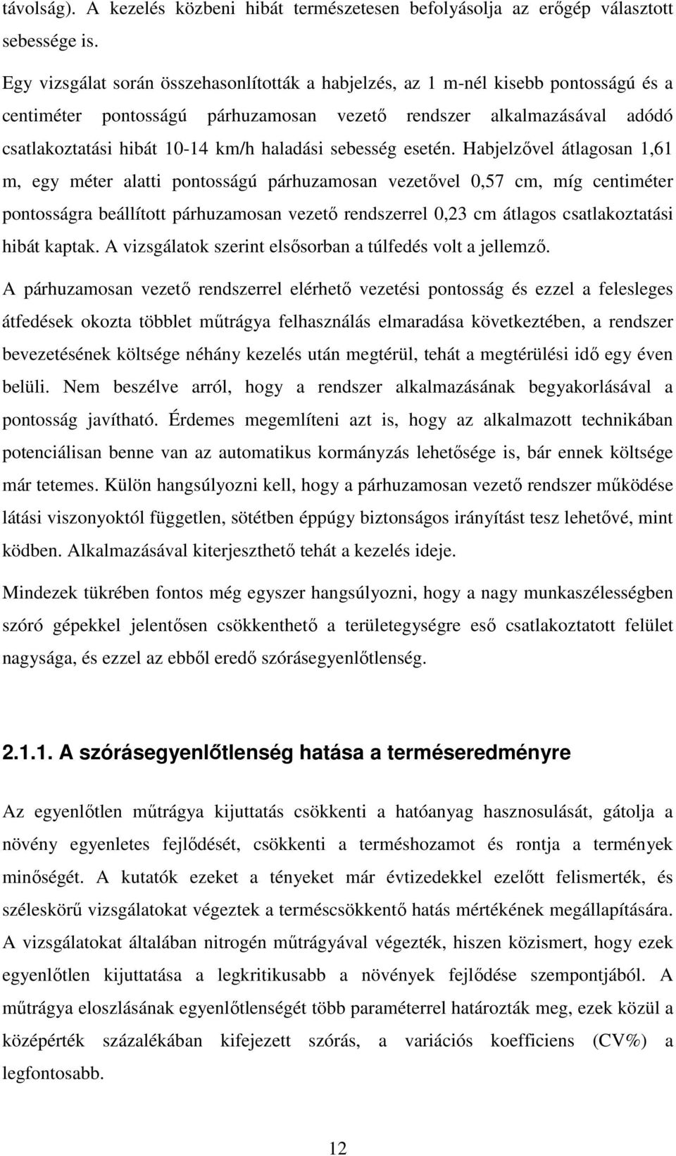 sebesség esetén.