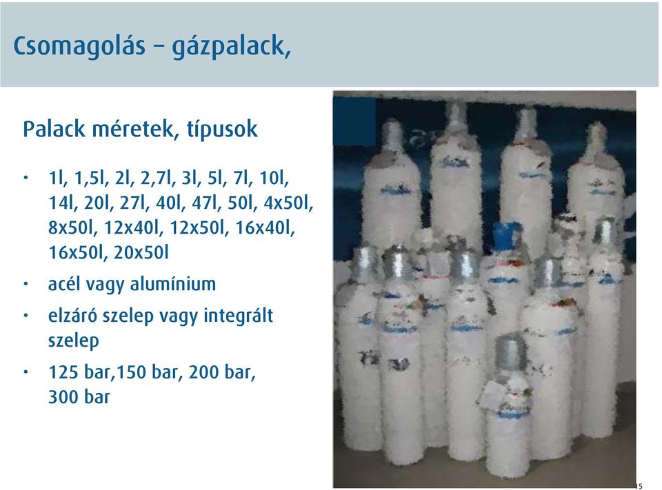 8x50l, 12x40l, 12x50l, 16x40l, 16x50l, 20x50l acél vagy