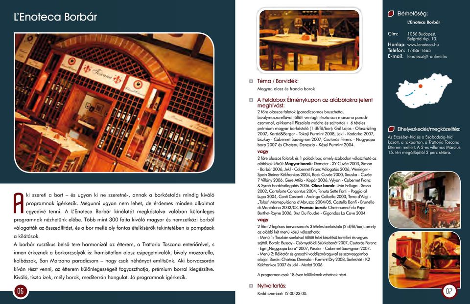 Tartalom. Feldobox. 01 Borkollégium - budapest - PDF Free Download