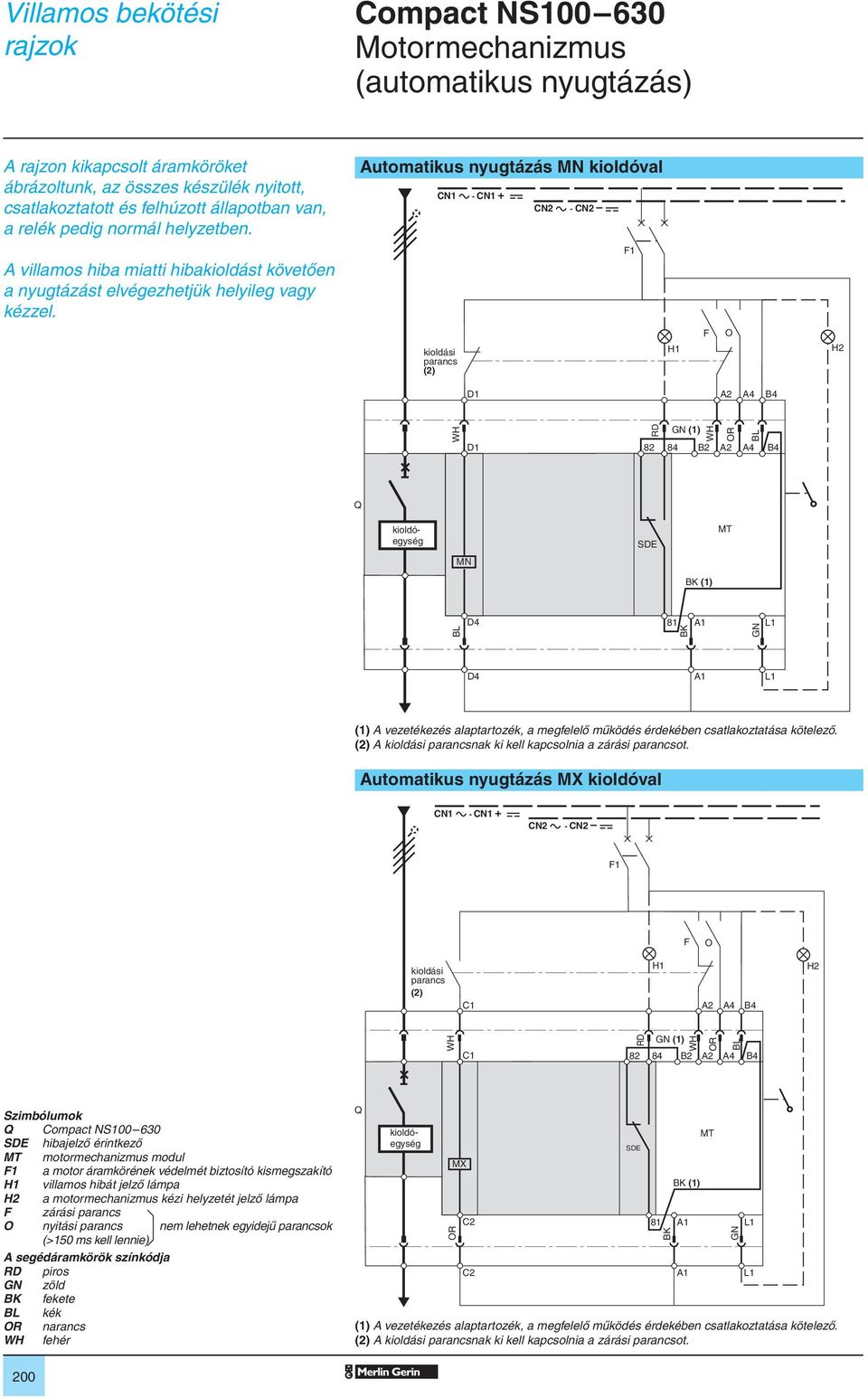 Villamos bekötési rajzok - PDF Ingyenes letöltés