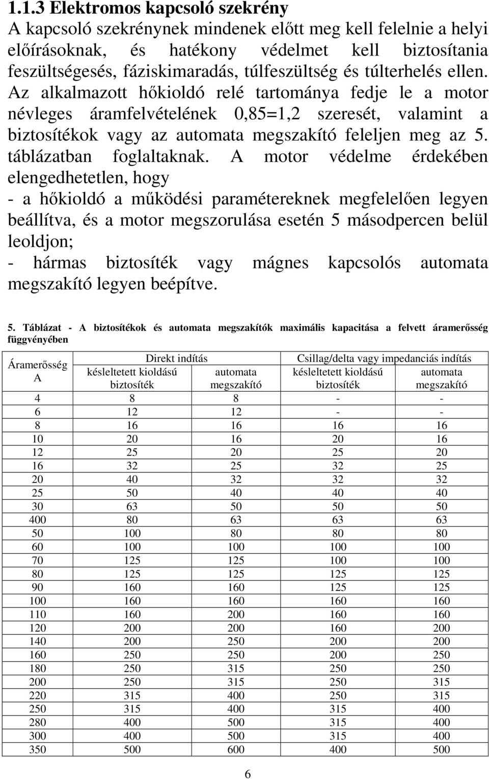 táblázatban foglaltaknak.