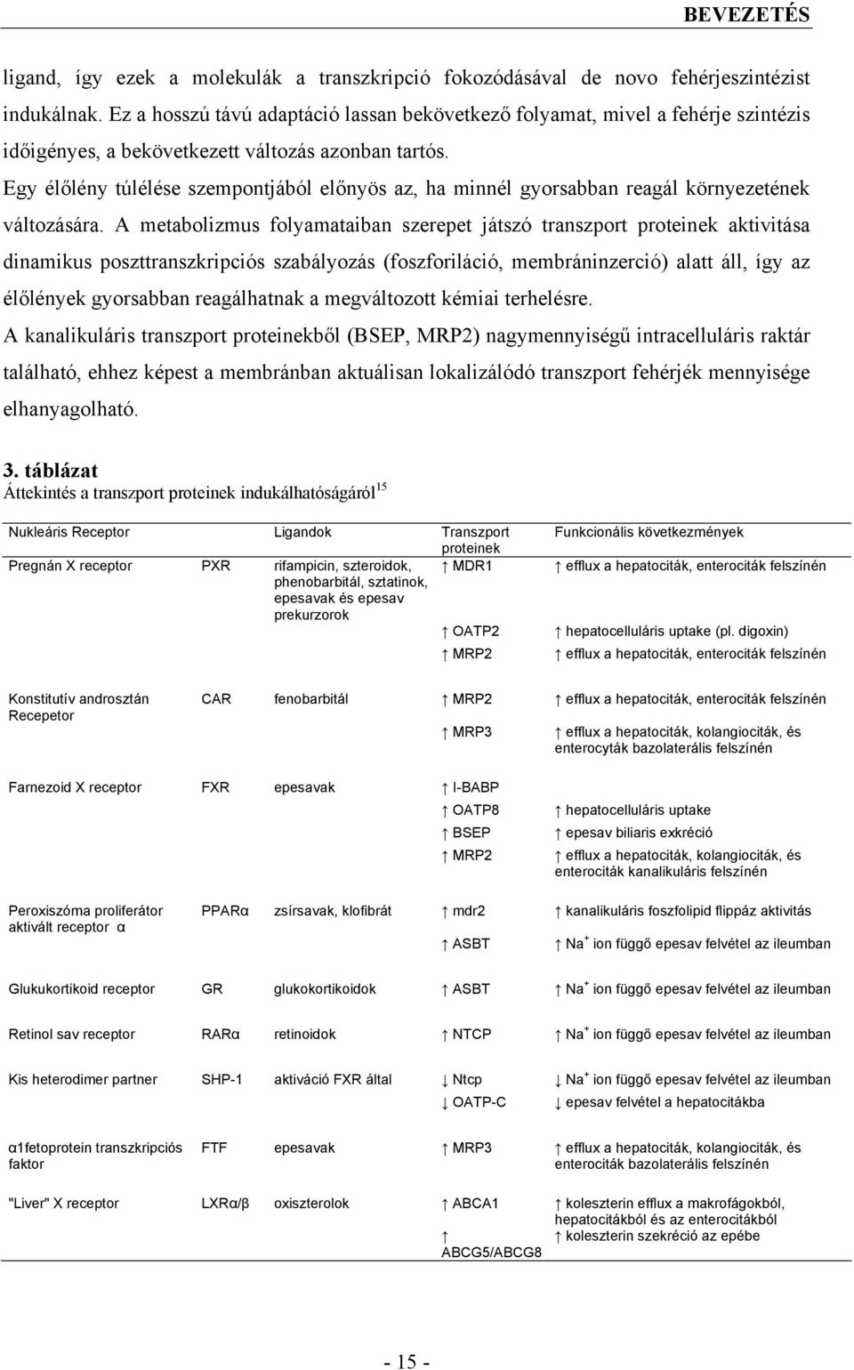 Egy élőlény túlélése szempontjából előnyös az, ha minnél gyorsabban reagál környezetének változására.