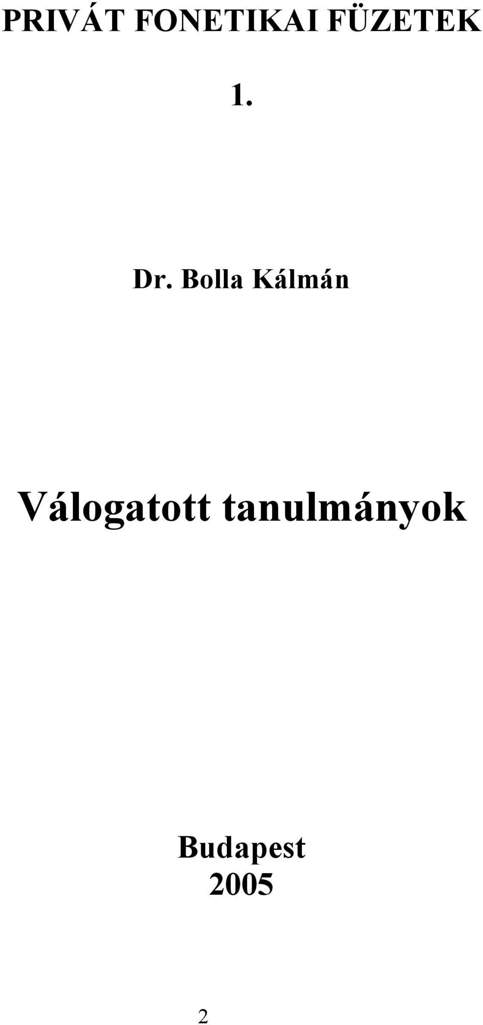 Bolla Kálmán