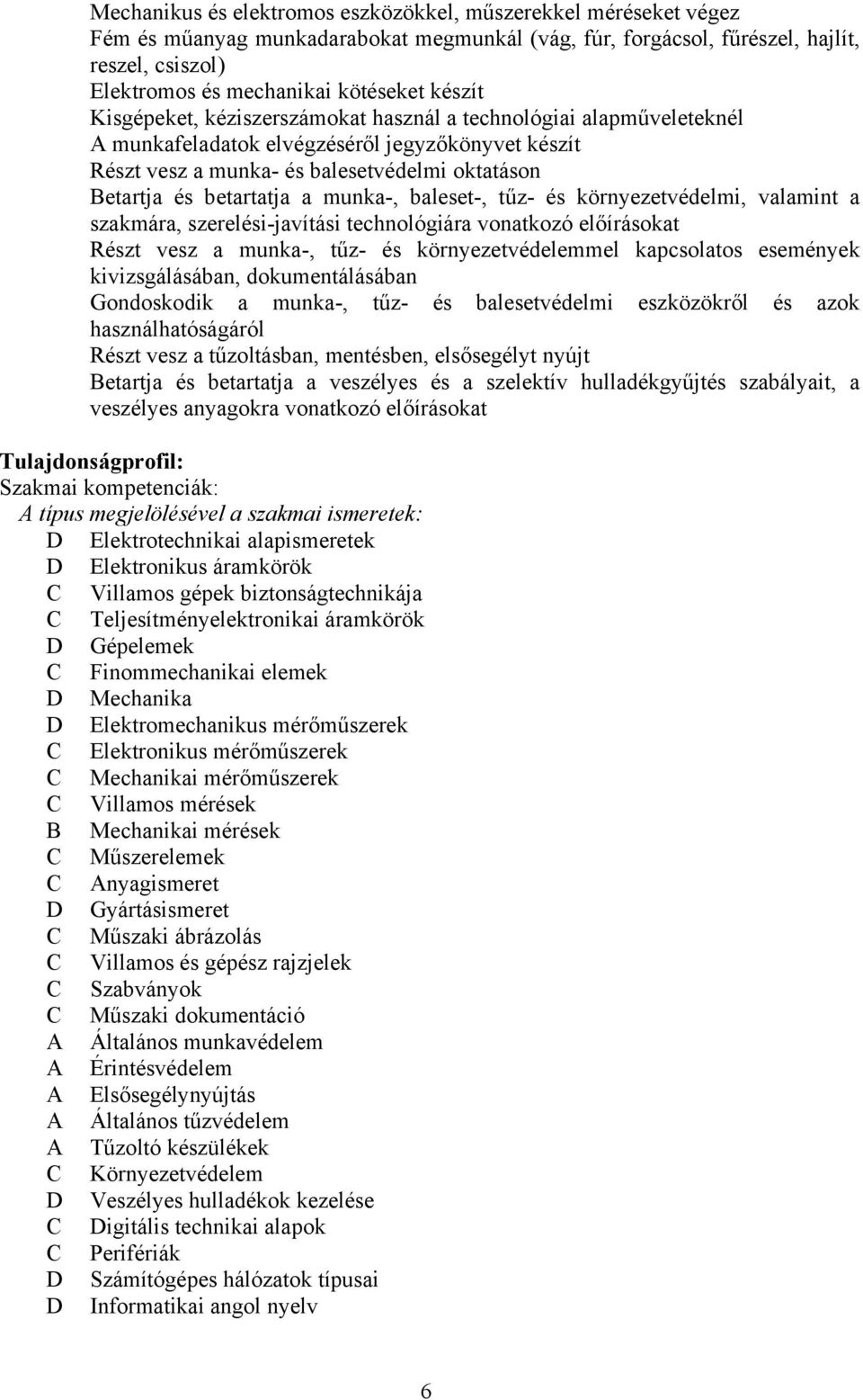 munka-, baleset-, tűz- és környezetvédelmi, valamint a szakmára, szerelési-javítási technológiára vonatkozó előírásokat Részt vesz a munka-, tűz- és környezetvédelemmel kapcsolatos események